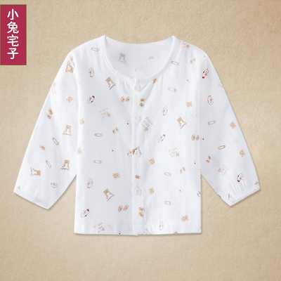 呵护宝宝娇嫩肌肤 夏季纯棉双层纱布对开上衣